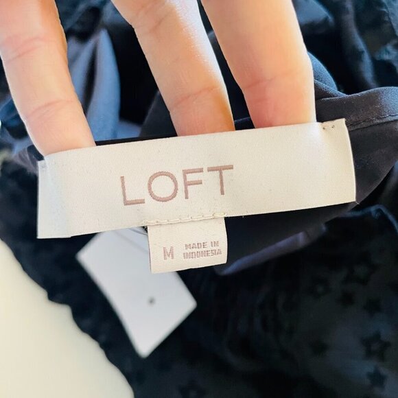 NWT Ann Taylor LOFT Dress Start Midi Swing Dress Black Witchcore Adams Lined - Picture 11 of 14